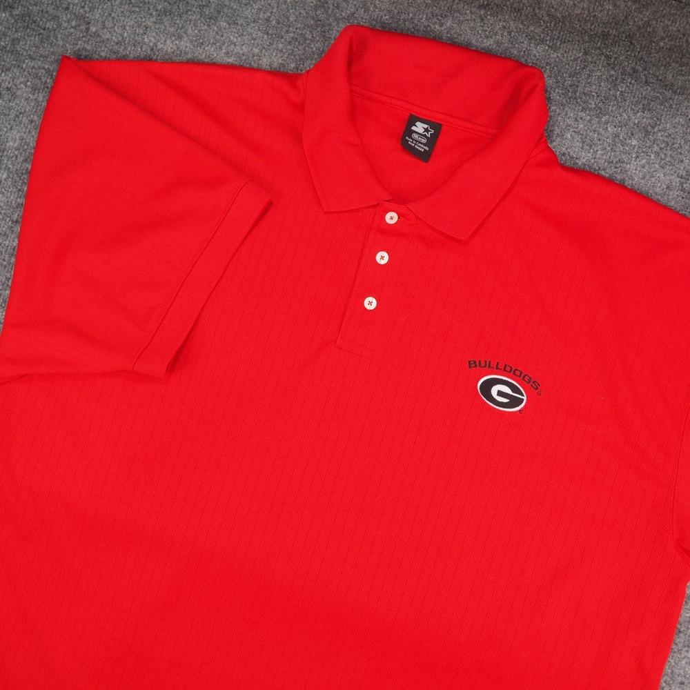 Georgia Bulldogs Polo Mens 3XL Red Starter Vintage